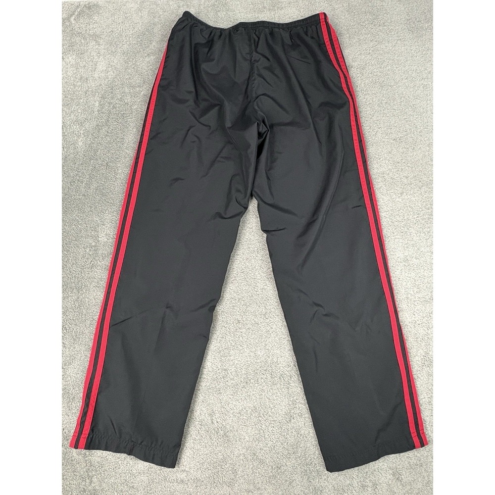 Adidas Pants Men's Large Black Track Athletic Pockets Running Y2K Ankle Zip - Picture 10 of 10